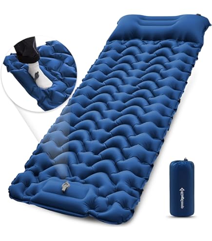 Amazon.co.jp: KingCamp スリーピングパッド キャンプ用 4.3インチ 超